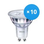 Monipakkaus 10x Philips Corepro LED Kohdevalaisin GU10 PAR16 4.6W 355lm 36D - 827 Erittäin Lämmin Valkoinen | Korvaa 50W