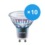 Monipakkaus 10x Philips MASTER LED Spot ExpertColor GU10 PAR16 5.5W 355lm 36D - 927 Erittäin Lämmin Valkoinen | Paras Värintoisto - Himmennettävä - Korvaa 50W