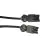 Noxion GST - Yhteensopiva Jatkojohto Musta - Uros + Nainen - 2m - 3 pole 1,5mm2