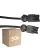 Monipakkaus 50x Noxion GST - Yhteensopiva Jatkojohto Musta - Uros + Nainen - 1,5m - 3 pole 1,5mm2