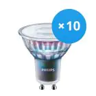 Monipakkaus 10x Philips MASTER LED Spot ExpertColor GU10 PAR16 5.5W 375lm 25D - 930 Lämmin Valkoinen | Paras Värintoisto - Himmennettävä - Korvaa 50W