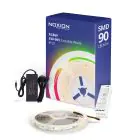 Noxion  LED-Nauhat Naga 5 Metri Täydellinen setti - Zigbee - 24V - 90LEDs/m - 12W/m - RGBW - 930-965 Säädettävä Valkoinen | 12mm - IP20 - Paras Värintoisto - SMD2835+SMD5050
