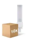 Monipakkaus 10x Ledvance Dulux-D LED 7W - 830 Lämmin Valkoinen | 2-Nastaa - Korvaa 18W